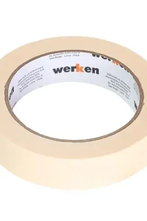 Cinta Masking Tape Werken Blanco 1' x 40yd Caucho Termoplástico Autentico