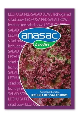 Semillas de Lechuga Red Salad bowl en sobre Hortus Popolare