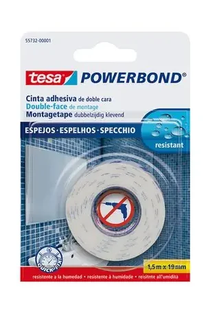 Cinta doble contacto espejos 19mmx1.5m Tesa Pagamento Sicuro