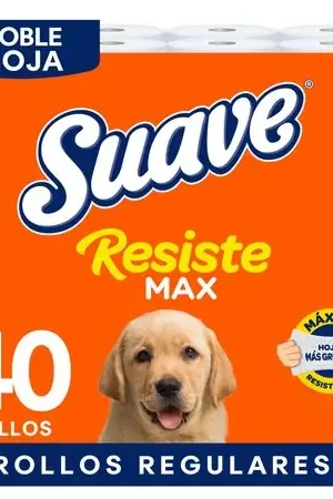 Premium Papel Higiénico SUAVE Resistemax Doble Hoja Paquete 40un