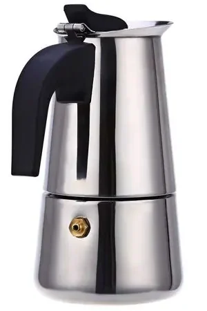 Cafetera Italiana ESPRESSO MAKER para 9 Tazas Acero Inoxidable Occasione Imperdibile