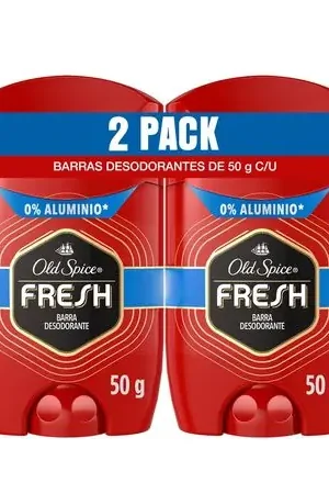 Pack OLD SPICE Desodorante para Hombre en Barra Fresh Frasco 50g x 2un Edizione Limitata