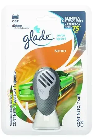 Super Prezzo Repuesto Ambientador para Automóvil GLADE Auto Sport Nitro