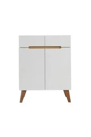 Recibidor Moderno 2 cajones 2 puertas Benjamin color Blanco TU MESITA Reso Gratuito