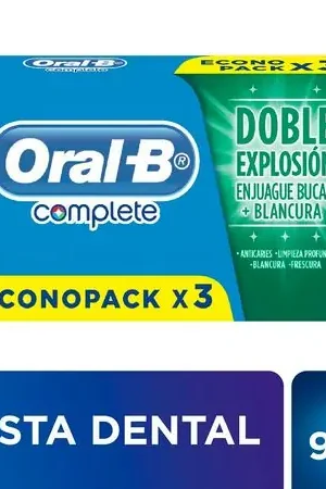 Crema Dental ORAL-B Complete Menta Refrescante 3x80g Reso Gratuito