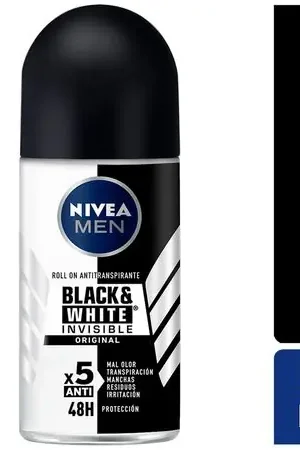 Originale Desodorante para Hombre Roll On NIVEA Invisible B&W Male Frasco 50ml