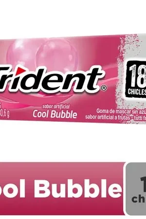 Spedizione Espresso Chicle TRIDENT Sin Azúcar sabor Tutti Frutti Envase 18un