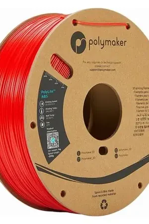 Filamento Polylite ABS Rojo (1.75mm, 1kg) Autentico