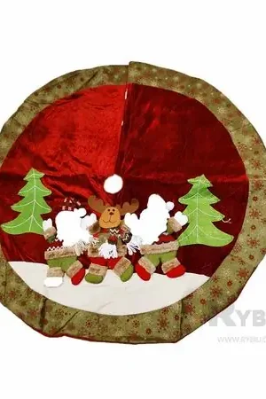 Più Venduto Piso de Arbol Redondo para Navidad Multicolor de 1.3m Mod 3
