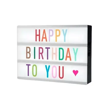 Quantità Limitata Pizarra Led Letrero Luminoso 96 Letras Cambiables 30 X 23cm
