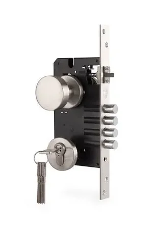 Cerradura de Embutir Forte Onda 3 Golpes Izquierda Acero Inoxidable Originale