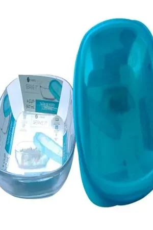 Direttamente Dal Produttore Tazón de vidrio 4 cup con tapa de plástico serve it
