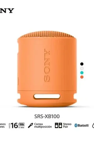 Sony Parlante Bluetooth SRS-XB100 Waterproof Naranja Prezzo Di Fabbrica