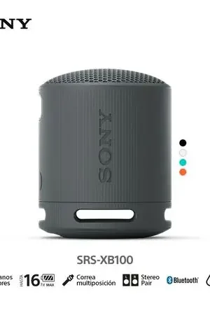Compra Oggi Stesso Sony Parlante Bluetooth SRS-XB100 Portátil Waterproof Negro