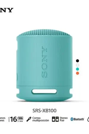Ordine In Blocco Sony Parlante Bluetooth SRS-XB100 Portátil Waterproof Azul