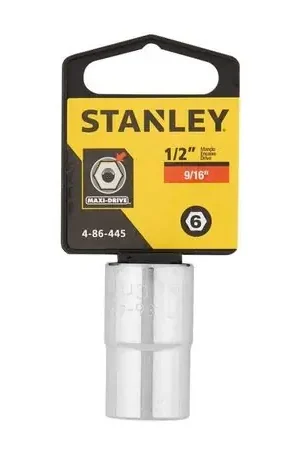 Dado Hexagonal 9/16 Encastre 1/2 Stanley Modelo 86117 Cromado Acero Plata Prezzo Basso