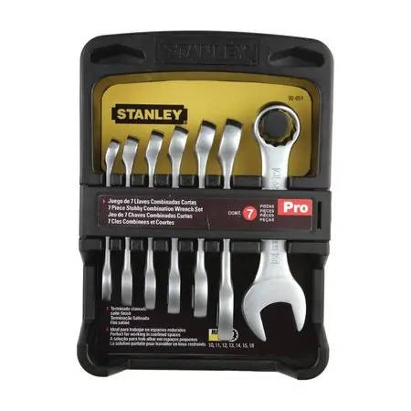 Juego de llaves métricas x7 piezas Stanley Moderno