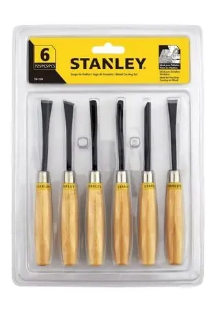 Juego de gubias x6 piezas Stanley Non Perdere
