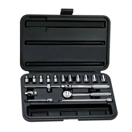 Juego dados Encastre 1/4 18 piezas milimétricas Stanley Bestseller