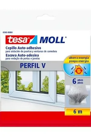 Burlete Tesa Perfil V Blanco de Espuma Autoadhesivo 500x2 cm Subito Disponibile