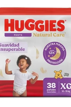 Pañales HUGGIES Natural Care Pants Etapa 4/XG Suavidad Insuperable Paquete 38un Edizione Limitata