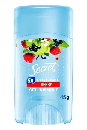 Garanzia Inclusa Antitranspirante para Mujer en Gel SECRET Berry Frasco 45g