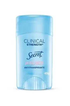 Certificato Antitranspirante para Mujer en Gel SECRET Clinical Strength PH Balanced Invisible Frasco 45g