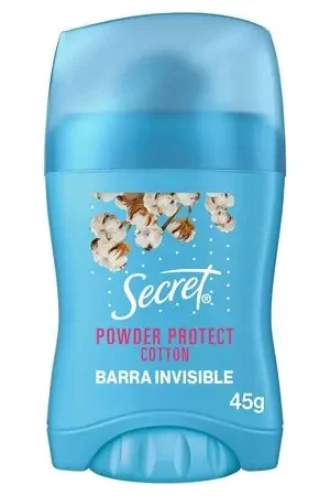 Antitranspirante para Mujer en Barra SECRET Powder Protect Cotton Invisible Frasco 45g Ultimissimo Modello