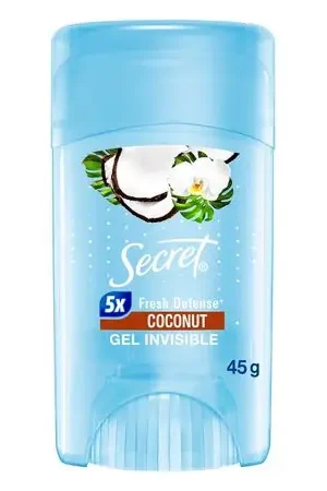 Compra Adesso Pack Desodorante SECRET Antitranspirante en Gel Invisible Coco 45g x 2un