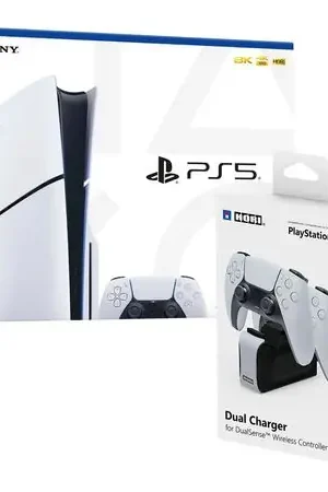 Consola Playstation 5 Slim Con Lector De Discos + Dual Charger Dualsense Wireless Alta Qualità