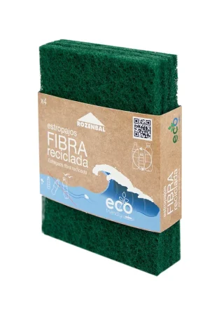 Estropajo Rozenbal Fibra Reciclada x4 und Prezzo Basso