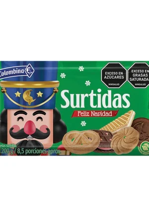 Migliore Qualità Galletas colombina surtidas navidad x200g