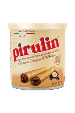Barquillos Pirulin chocolate y avellana x155g Migliore Qualità