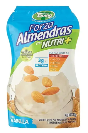 Esclusivo Bebida Forza Almendras Toning Vainilla en Polvo 200g