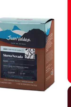 Caja Juan Valdez x5 Drips Sierra Nevada Fatto A Mano