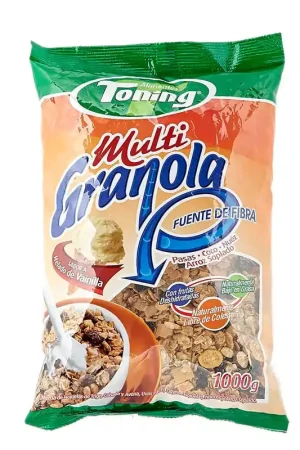 Mezcla Multigranola Toning Helado Vainilla 1000g Prezzo Scontato