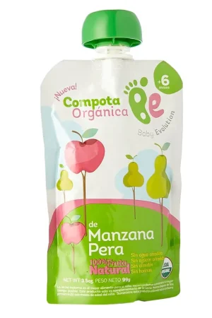 Compra Online Compota orgánica manzana pera Baby Evolution x 99g