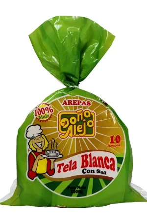 Arepas tela blanca Doña Aleja con sal x10und x1000g Compra Oggi Stesso