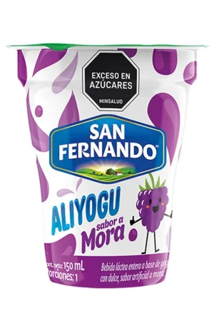 Bebida láctea Aliyogu San Fernando mora vaso x150ml Compra Oggi Stesso