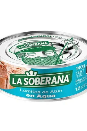 Autentico Atún lomitos La Soberana agua x 140g