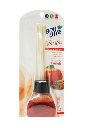 Ambientador Bon Aire varitas manzana can x40ml + 6 varitas Professionale