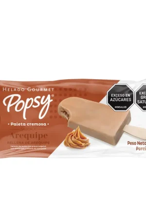 Paleta Popsy arequipe rellena x100g Top Qualità