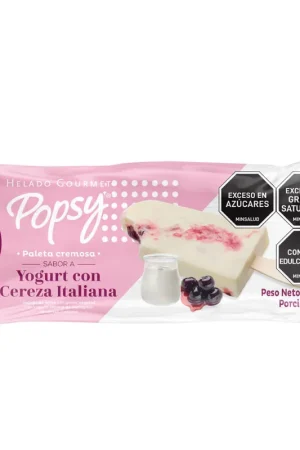 Paleta Popsy yogurt cereza italiana x100g Prezzo Conveniente