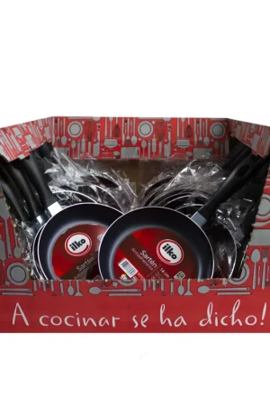 Promozione Pallet cacerola 14cm red blue sin tapa Ilko
