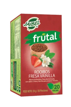 Compra Online Infusion Jaibel frutal rooibos fresa vainilla x20und x24g
