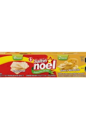 Bestseller Galletas Saltin noel tradicional x4 tacos + Queso x2tacos x510g