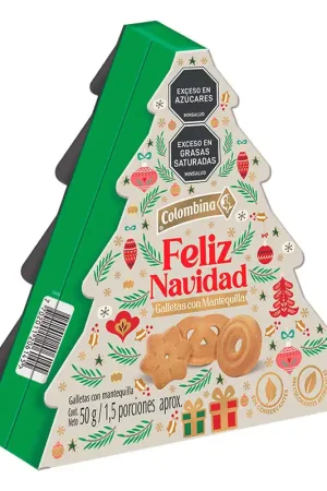 Estuche Colombina galletas arbol Navidad surtido x50g Prezzo Conveniente