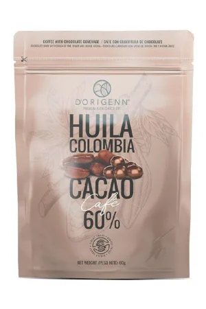 Café Dorigenn cubierto de chocolate 60% cacao x60g Reso Gratuito