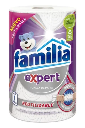 Autentico Toallas de cocina reutilizables Familia Expert x 1 rollo x 55 hojas c-u