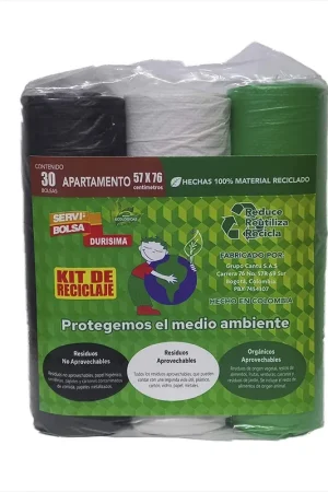 Bolsa basura Durisima kit recicla x57cm x76cm x30und Offerta